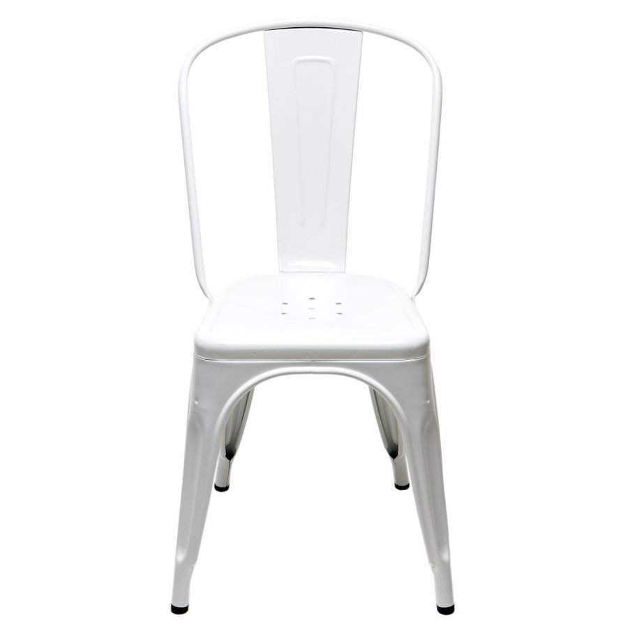 Tolix Tuoli A Valkoinen / Kirkaslakka