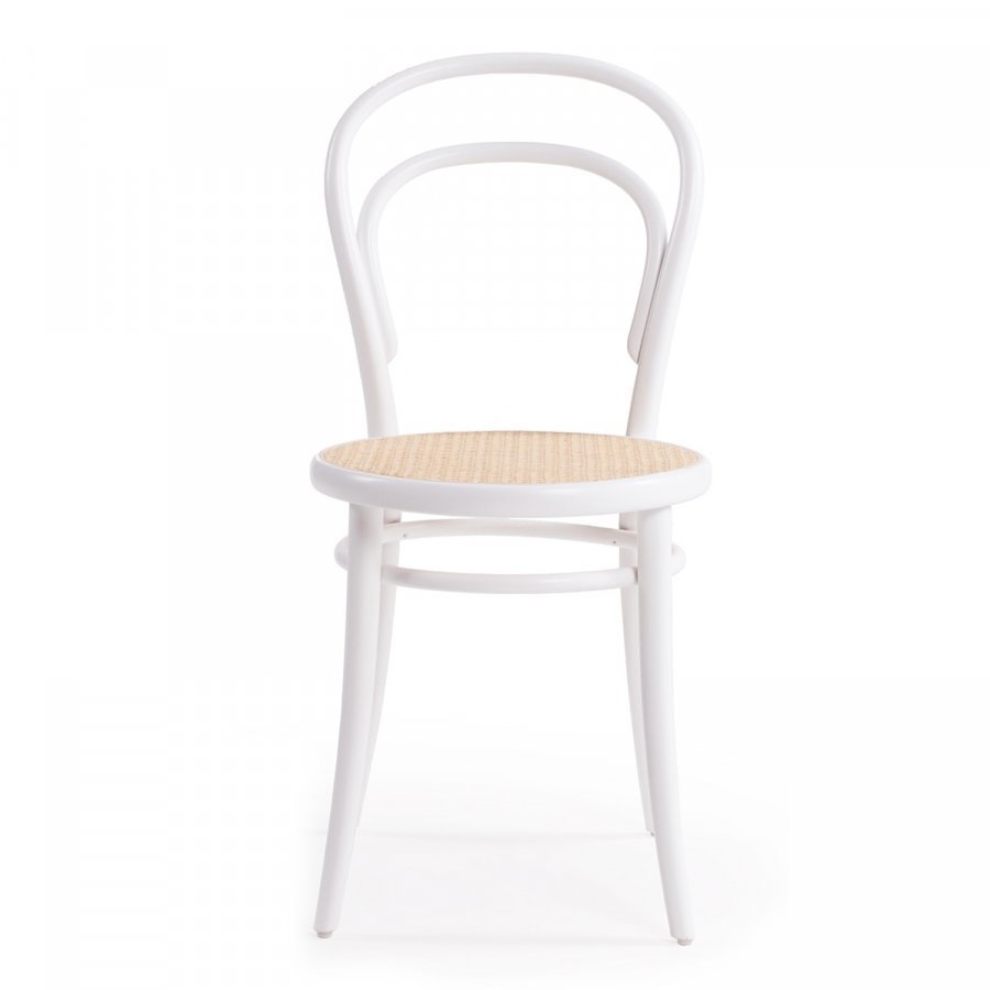 Ton No 14 Tuoli Valkoinen / Rottinki