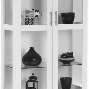 Vitriinikaappi Iris valkoinen