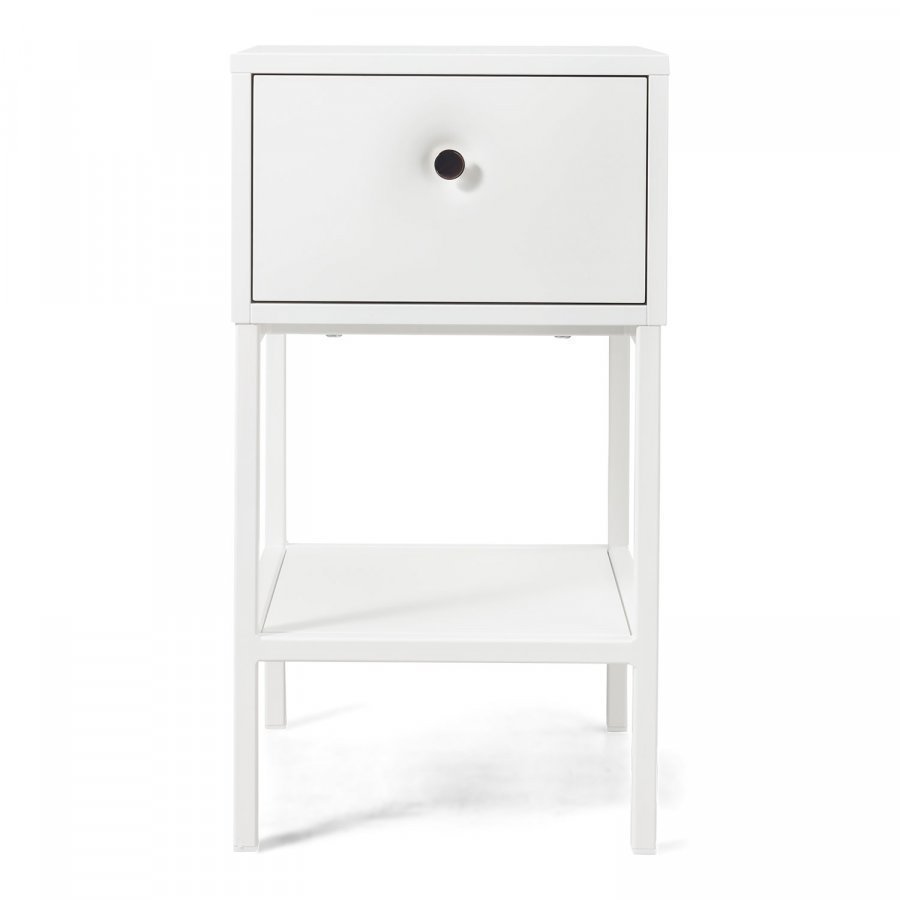 Voice Viti Yöpöytä Valkoinen / Kromi