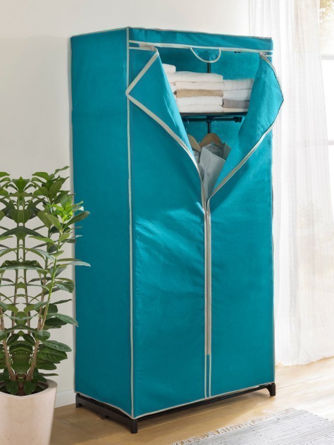 Wenko Vaatekaappi Hyllyllinen Turkoosi