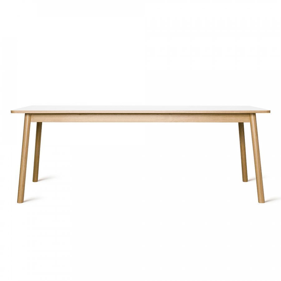 Zweed Dino Ruokapöytä Tammi / Valkoinen Laminaatti 200 Cm