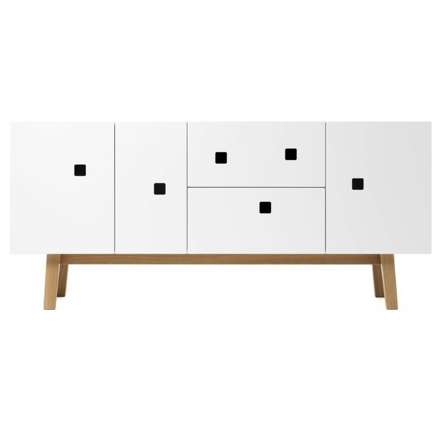 Zweed Peep M2 Mediataso Valkoinen / Tammi